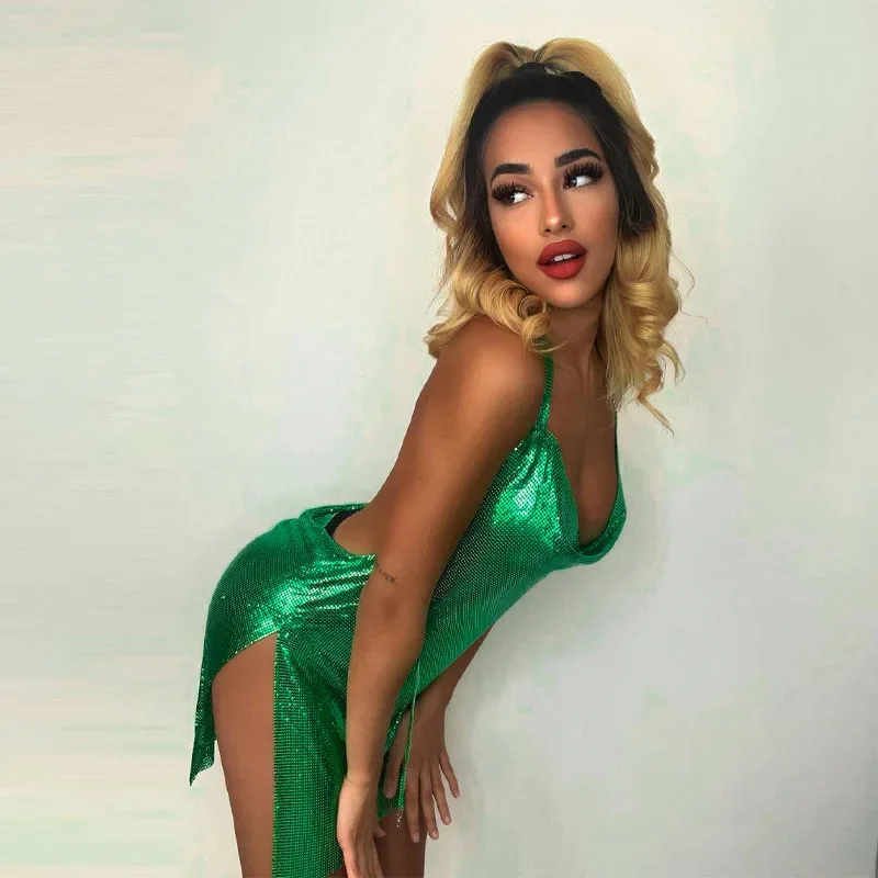 robe-verte-scintillante